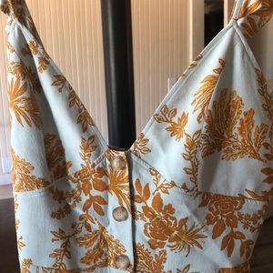 Free People floral jumpsuit